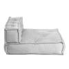Модуль мягкий Tetchair Miracle 25338 VT shape silver велюр, букле, прямой фото 2