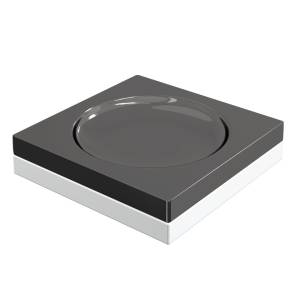 Мыльница Boheme Qubic 10960-SGM Shine Gun Metal