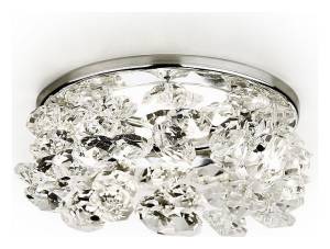 Встраиваемый точечный светильник Ambrella light Crystal K308 CL/CH