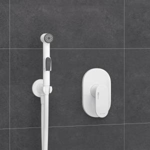 Гигиенический душ Wasserkraft A85056 встраиваемый, шланг 150 см, белый