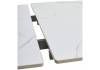 Стол Woodville Estebio 593891 gloss statuario white solid ceramic/серый металлик 160(240)x90x76 фото 9
