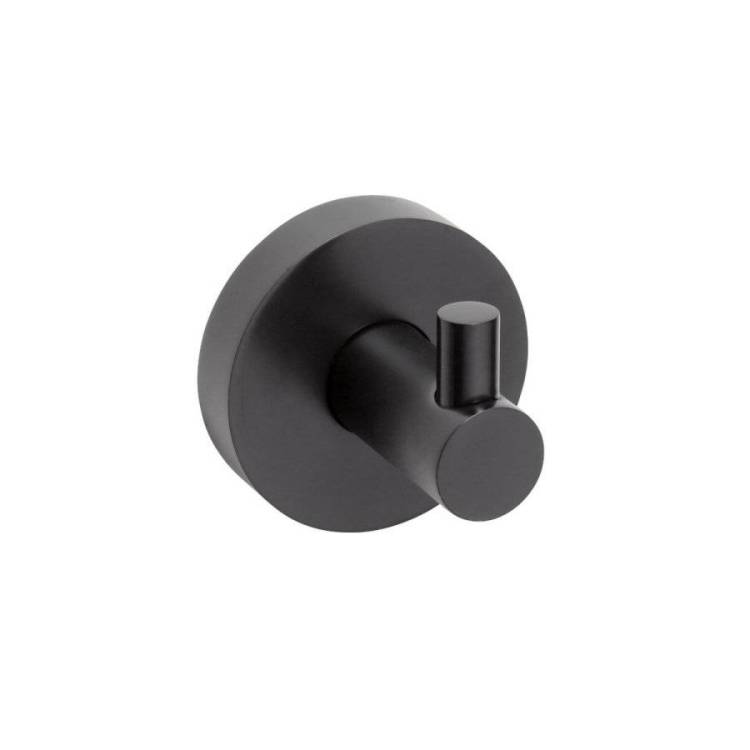 Крючок SAPHO X-ROUND, одинарный BLACK, черный
