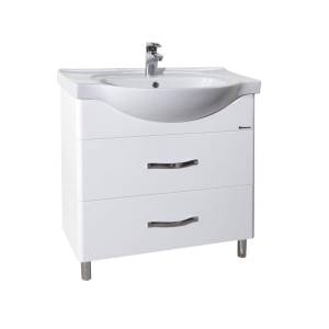 Тумба с раковиной Bellezza Анкона 80 2 ящ. Белый