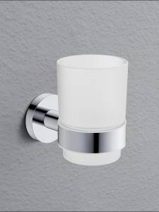 Стакан AQUAme Trento AQM7212CR хром, белый