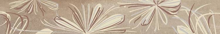 Бордюр Azori Sonnet 587891001 Beige Flower 50.5x6.2