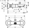 Смеситель для ванны с душем Hansgrohe Logis 71243000 фото 2