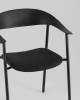 Стул Stool Group Eila PC018-C black с подушкой, черный фото 8