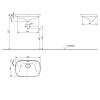 Раковина TOTO Neorest LW3716HY#XW 596x397x173 без отверстия под смеситель, с переливом, белый фото 2