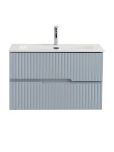 Тумба под раковину Cezares DUET-N-800-2C-SO-APR-P голубой жемчужный, 80x45.7