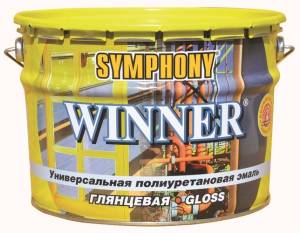 Эмаль универсальная Symphony Winner глянцевый база С 0.9 л