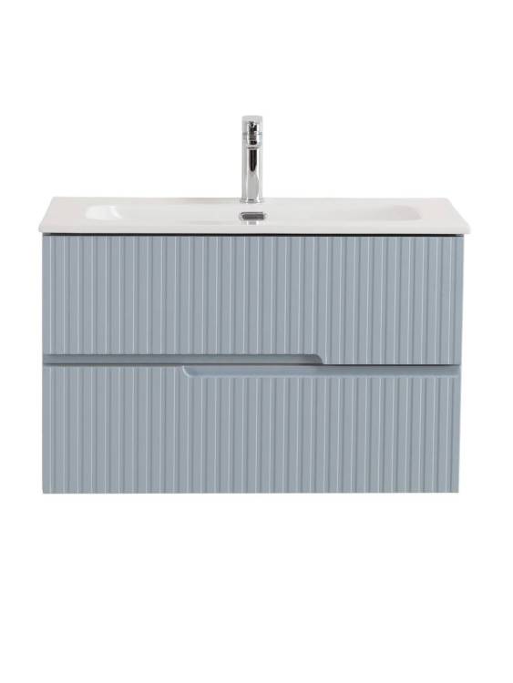 Тумба под раковину Cezares DUET-N-800-2C-SO-APR-P голубой жемчужный, 80x45.7