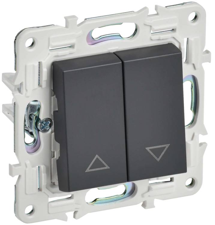 Выключатель жалюзи IEK Skandy SK-V15-0-10-K48 титан