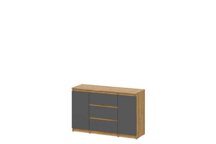 Комод Арника Денвер 00-00303820 Дуб Золотой/Графит