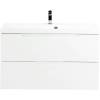 Тумба с раковиной Belbagno Vittoria VITTORIA-1000-2C-SO-BO-P 100x45x57 Bianco Opaco подвесная с двумя выкатными ящиками