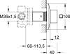 Переключатель потоков Grohe Allure Brilliant 19798000 на три потребителя фото 2