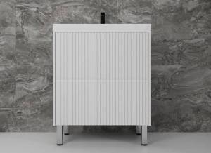 Тумба с раковиной Style line Стокгольм 70 напольная, Белый рифленый софт