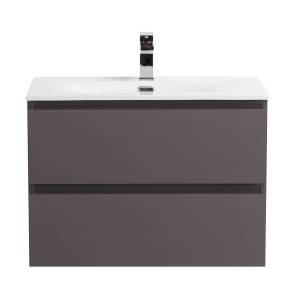 Тумба с раковиной BelBagno Kraft 60 Темно-серый матовый, раковина BB-8099-60