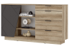 Комод Woodville Диамо 545998 софт графит, дуб каньон