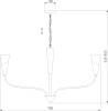 Большая подвесная люстра Eurosvet Rhyton 60167/8 никель Smart фото 7