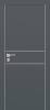 Межкомнатная дверь Profilo Porte экошпон PX-15, глухая, графит 600x2000