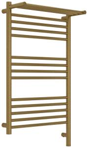 Полотенцесушитель электрический Сунержа Богема 3.1 051-6007-8050 с 1 полкой, Состаренная латунь, 80x50