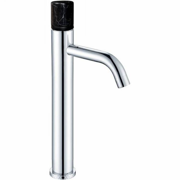 Смеситель для раковины Boheme Stick 122-CR-MR-B Chrome Mramor Black