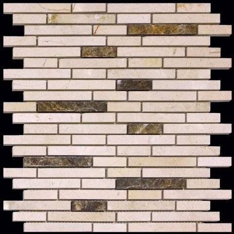 Мозаика Natural S-Line KB-P30 (0167-MD30) Мрамор 30.5x30.5