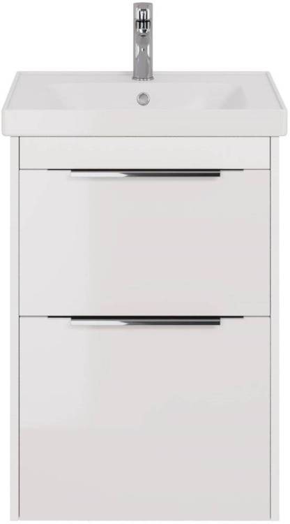 Тумба с раковиной Dreja Prime 60 белый глянец