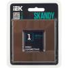 Рамка 1-постовая IEK Skandy SK-M12-M-K30 шоколад фото 5