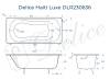 Чугунная ванна Delice Haiti Luxe DLR230636 150x80, белая, без ножек фото 8