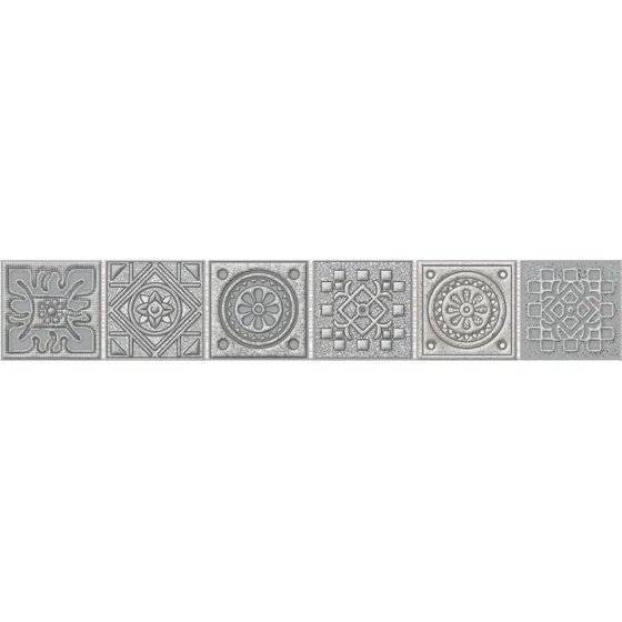 Бордюр Azori Grazia 585581001 Grey Nefertiti 6.2x40.5