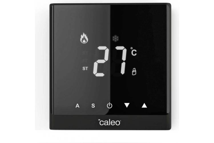Терморегулятор Caleo С732 0К-00000781 встраиваемый цифровой, 3.5 кВт, черный