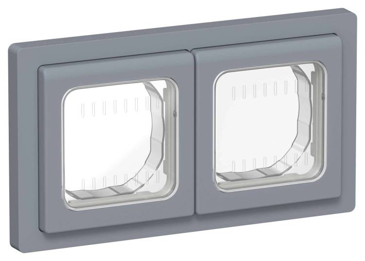 Рамка 2-постовая IEK Flite FI-M20-32-55-K35 маренго