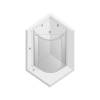 Душевое ограждение NEW TRENDY NEW KOMFORT BLACK 80x80x195 K-0468 (черный) фото 3