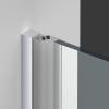 Душевая дверь в нишу Vincea Alpha VDP-3AL700CLB 700x1950, профиль черный, стекло прозрачное фото 6
