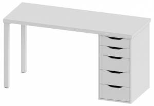 Стол письменный Гуд Лакк Ингар S00456 белый