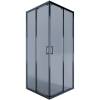 Душевой уголок Alex Baitler AB14100B4 профиль черный, стекло тонированное, 100x100x200