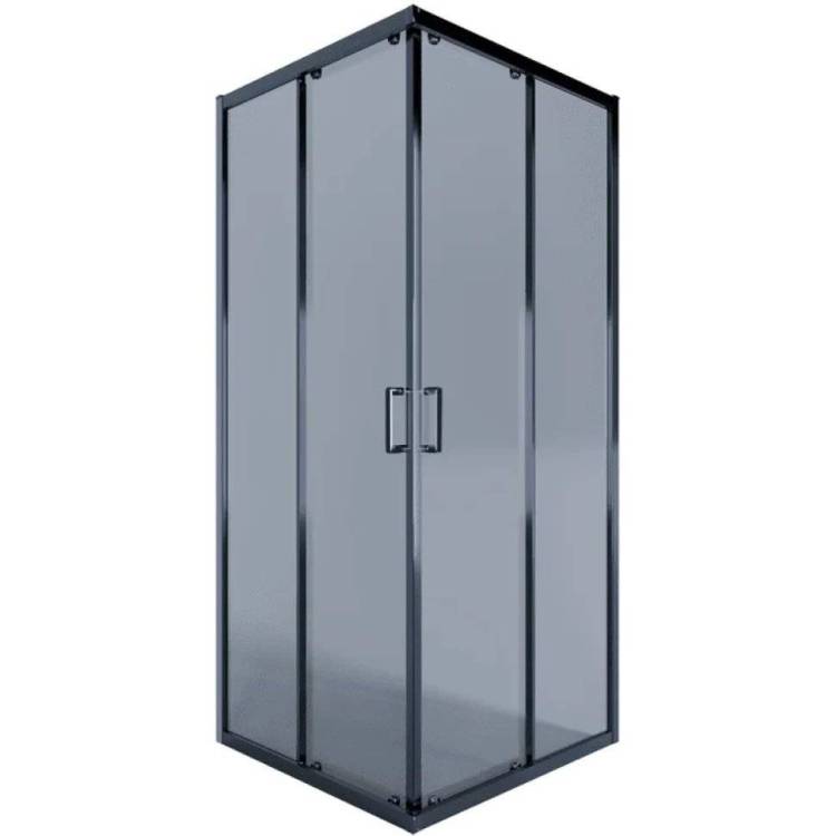 Душевой уголок Alex Baitler AB14100B4 профиль черный, стекло тонированное, 100x100x200