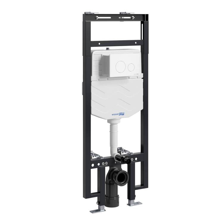 Система инсталляции для унитазов Wasserkraft Dinkel 58TLT.010.ME.WM02 клавиша белый матовый