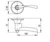 Дверная ручка Rucetti HK-02 WC AB с фиксатором античная бронза фото 3
