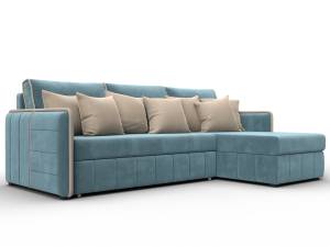 Диван угловой Лига Диванов Лига-078 130987 Бирюзовый