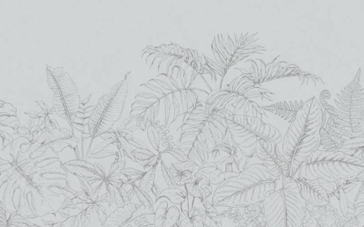 3D Фотообои Artegrafico «Тропические линии на светлом» LST-035 канвас