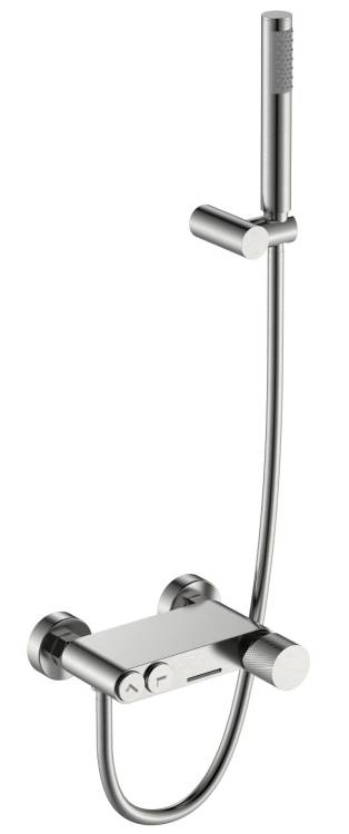 Смеситель для ванны Boheme Stick 123-NB.2 Nickel Brush с ручкой Touch