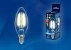 Лампа светодиодная филаментная Uniel Sky Candle LED-C35-6W/WW/E14/CL PLS02WH фото 2