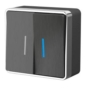 Выключатель двухклавишный с подсветкой Werkel Gallant W5020104