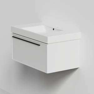 Тумба с раковиной La Fenice Elba Bianco NFNC-01-ELB-B-80-3-80 белая матовая, 80 см