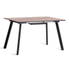 Стол обеденный Tetchair Darwin 20664 дуб вотан/чёрный 85x75x130