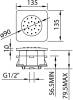 Душевая форсунка Clever Square 99616 фото 3
