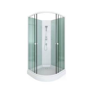 Душевая кабина Arcus Style S-10 80x80x195, задние стекла - белые матовые