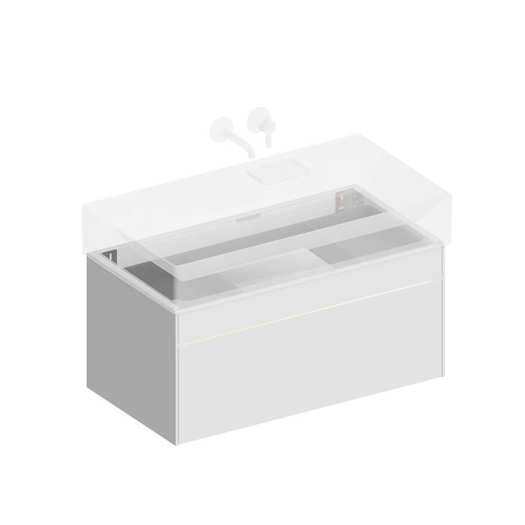 Тумба под раковину Kerama Marazzi Logica LOG.90.2\WHT белоснежный, 90 см